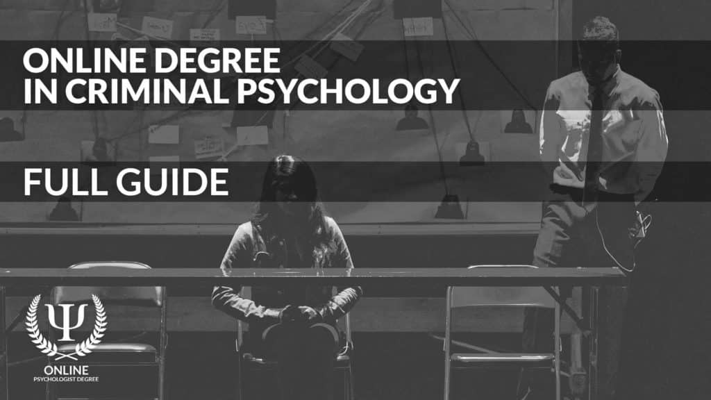 criminal psychology degree online